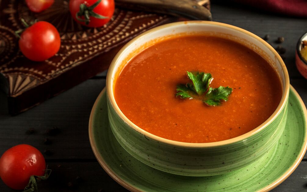 moset grønnsakssuppe for riktig vekttap